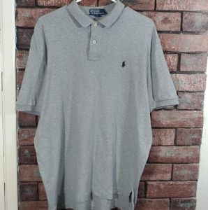 Plain Polo Ralph Lauren Grey Polo Shirt